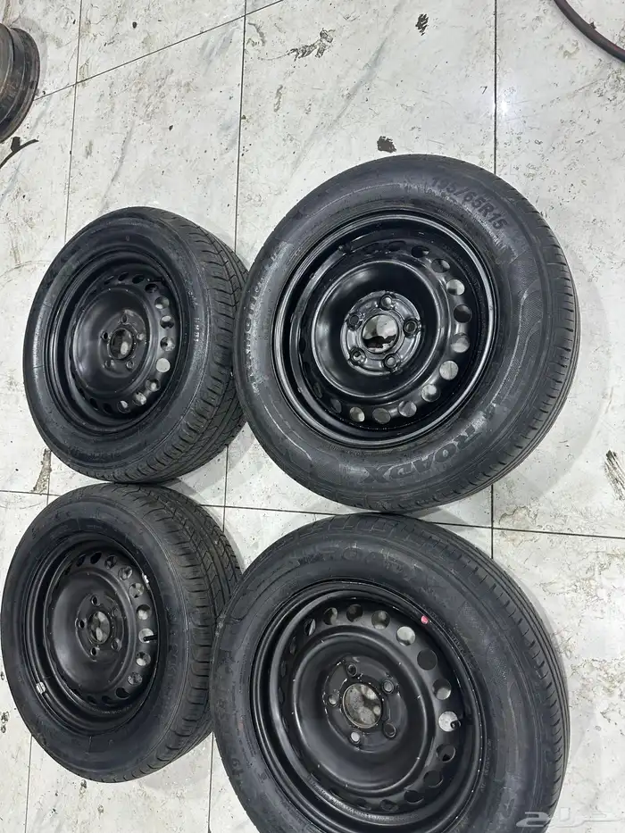 جنوط النترا حديد 2020 اصلي مع كفرات وطيس 10