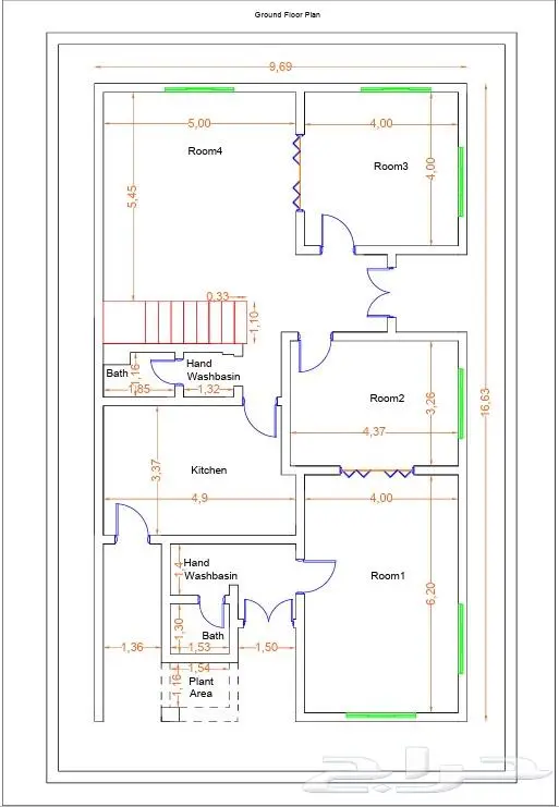 رفع مساحي مخططات كروكي AS-BUILT Autocad plans 1