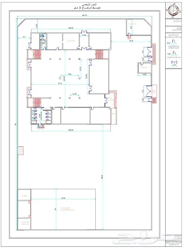 رفع مساحي مخططات كروكي AS-BUILT Autocad plans 5