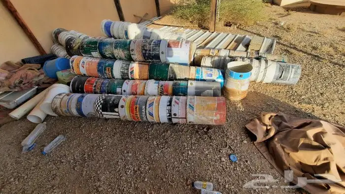 سطول بلاستيك جديد والحديد مستعمل 6