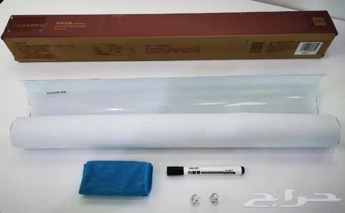 سبورة كتابة جدارية لاصقة بيضاء رول ( عادي - مغناطيسية ) 2