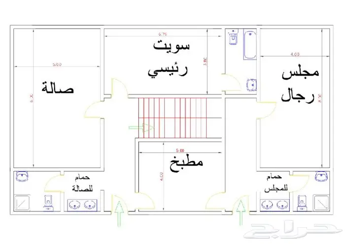 رفع مساحي مخططات كروكي AS-BUILT Autocad plans 4