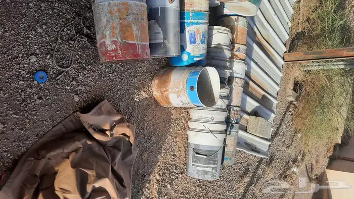 سطول بلاستيك جديد والحديد مستعمل 18