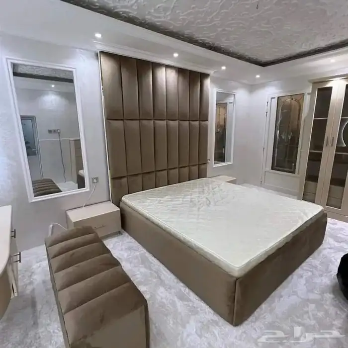خلفيه غرف نوم هيبورد تفصيل حسب الطلب غرف نوم دواليب تسريحات 12