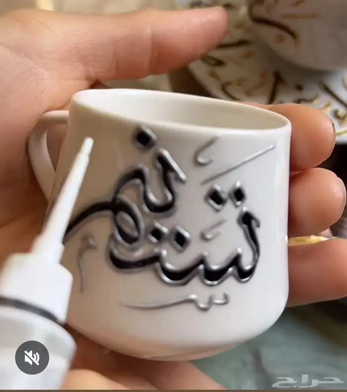 كتابة اسماء او رسم يدوي او نحت على الزجاج والاكواب او الجبس 11