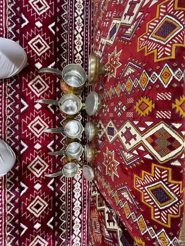 طقم دلة النخيل العربي صناعه سوريه 1
