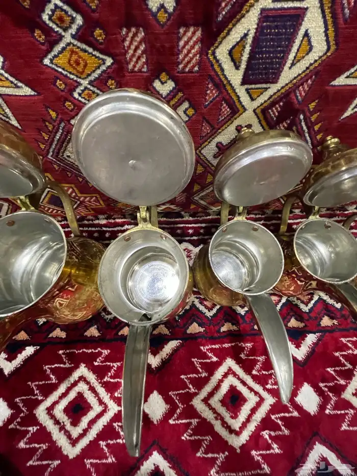طقم دلة النخيل العربي صناعه سوريه 3