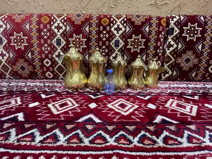 طقم دلة النخيل العربي صناعه سوريه 5