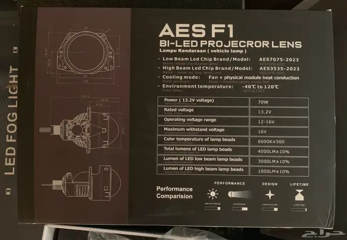 عدسات هيلا f1 bl-led 3