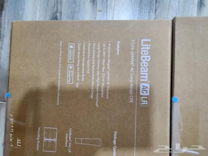 UPNT اجهزة نقل النت لايت بيم AC LR ولايت بيم 5AC litebeam 1