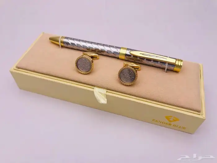 طقم كبك وقلم رجالي أنيق 2