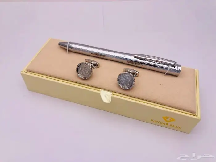 طقم كبك وقلم رجالي أنيق 1