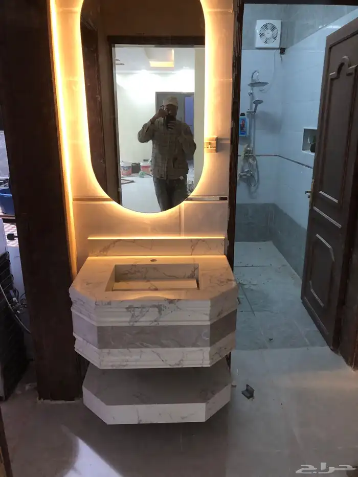 مغاسل رخام طبيعي وصناعة ومطبخ وطولات الانجاز ثلاث ايام 12