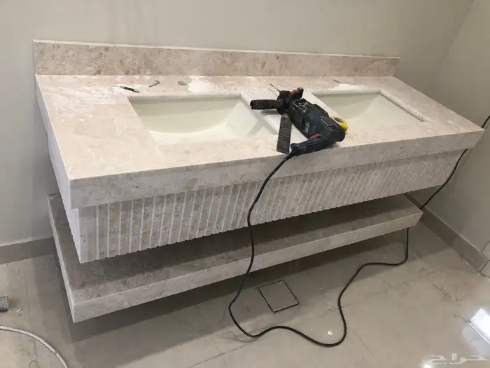 مغاسل رخام طبيعي وصناعة ومطبخ وطولات الانجاز ثلاث ايام 17