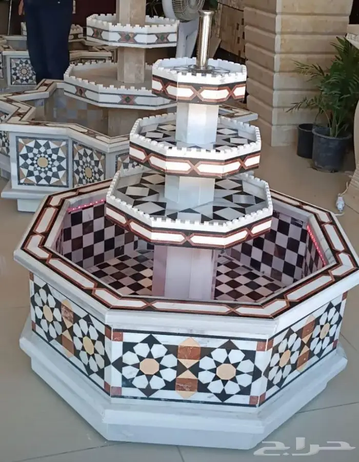 نافورة شامية نوافير رخام - نافوره بحرة شاميه 20