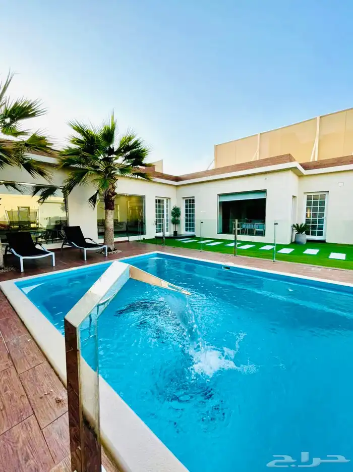 شاليه للايجار في شمال جدة استراحة شاليهات قسم قسمين مسبحين 27