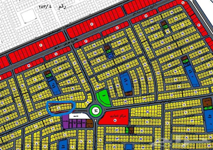 ارض بمخطط الدانة مكتمل الخدمات بموقع مميز 1