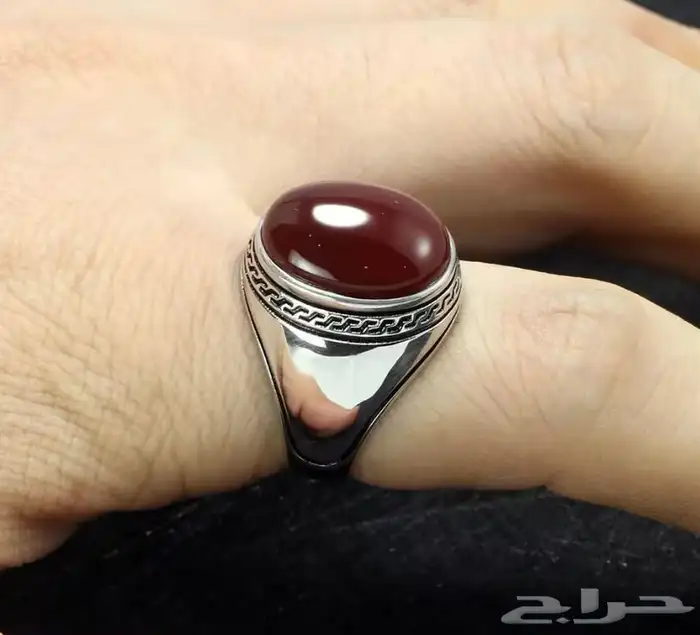 خواتم فضة925 خالص خاصة لعشاق الريال خواتم نقشات سادة 53