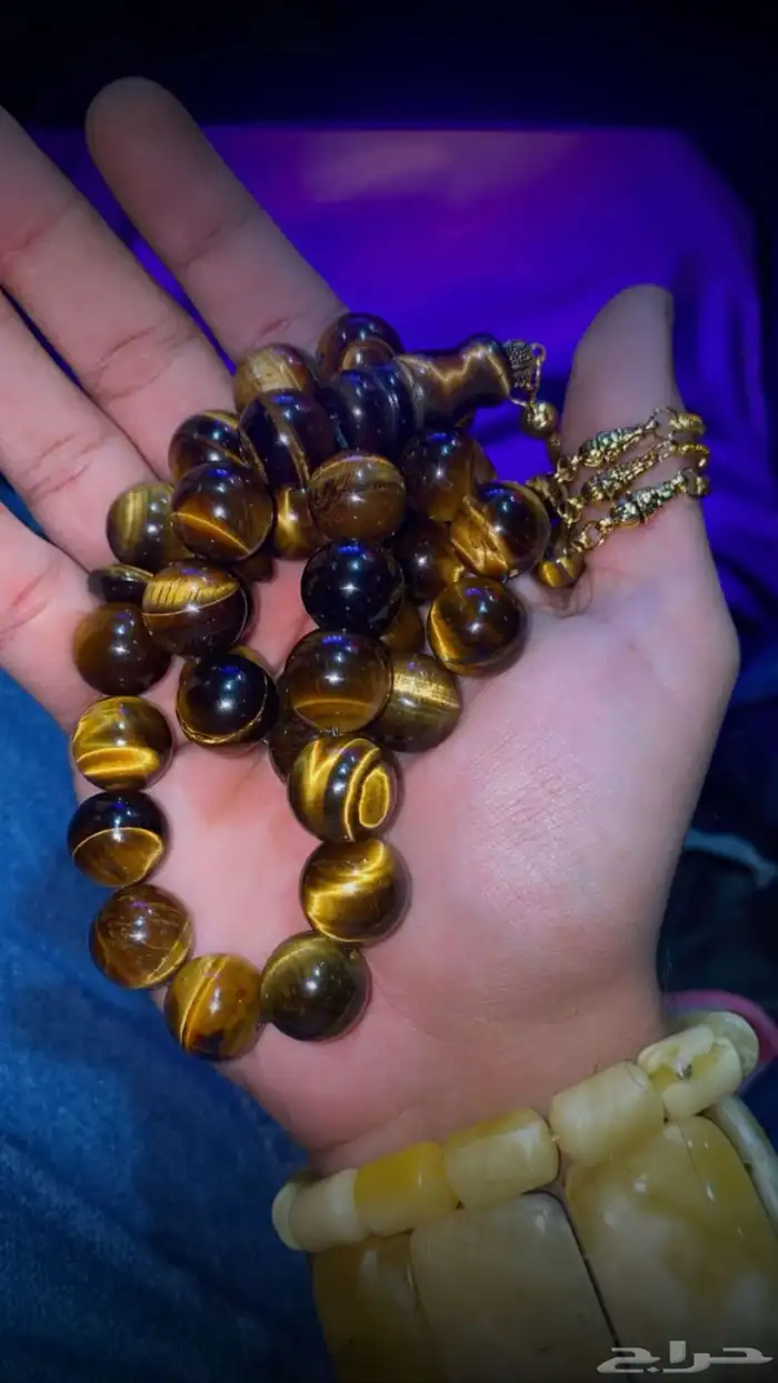 سبحة عين النمر 33 و 66 و99 خرزه حجم راهي 0