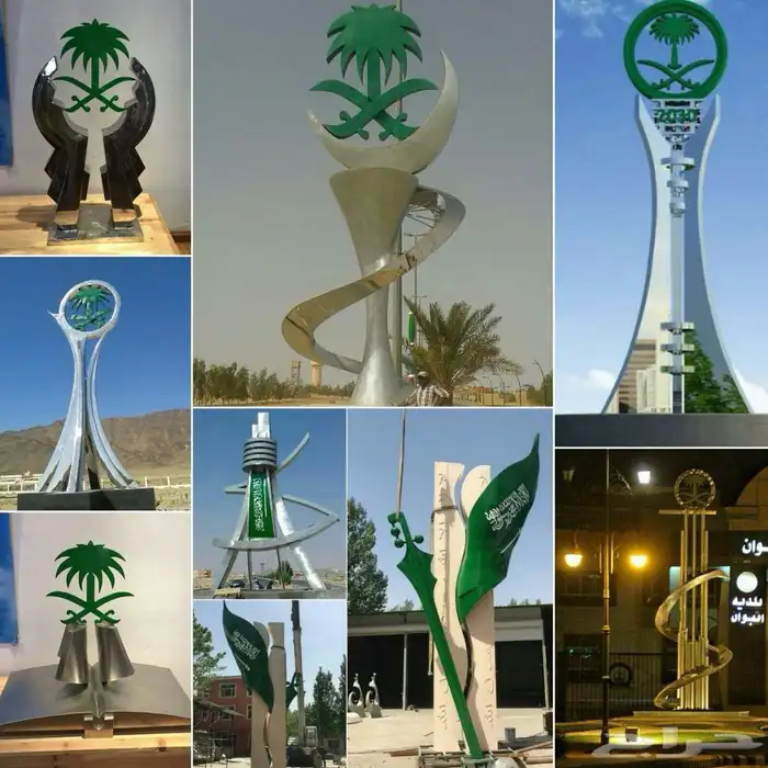 أعمدة اناره اسلامي ديكوري مضلع قص ليزر 87