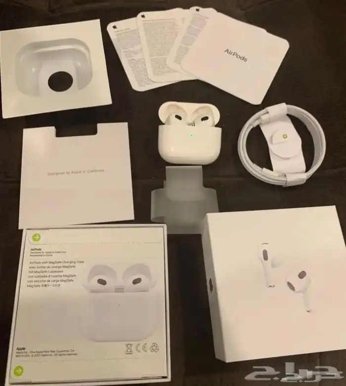 ايربودز الجيل 3 وارد دبى سريال فعال 170 شامل التوصيل 4