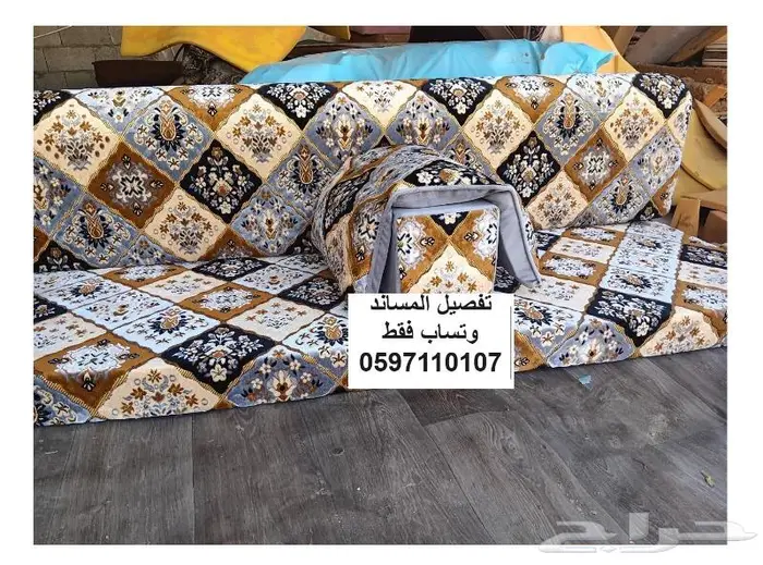 كنب جلسة عرضية تفصيل مجلس عربية جدة 1