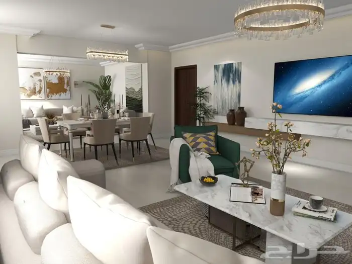 مصممة ديكور 3D (شقق -فلل - بيوت - شاليهات ) 6