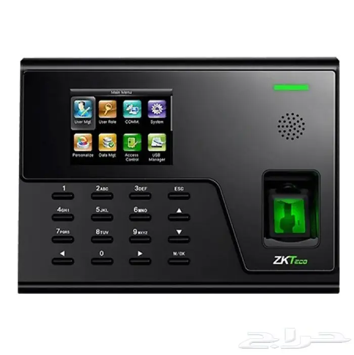 جهاز بصمه حضور وانصراف يعمل بصمة اصبع وكارت ورقم سري 0