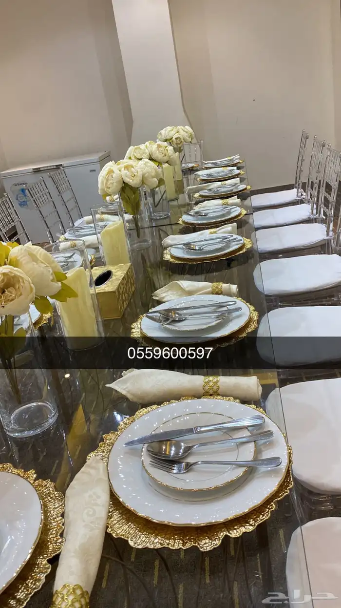 حفلات محل تاجير حفلات والمناسبات طولات قزاز كراسي قزاز كوش 48