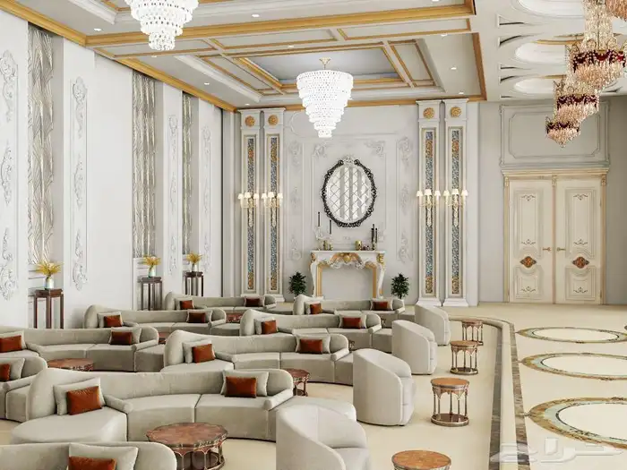 تصميم داخلي وخارجي تصميم قاعة افراح 8
