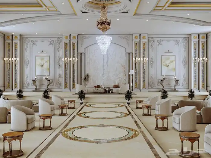تصميم داخلي وخارجي تصميم قاعة افراح 7