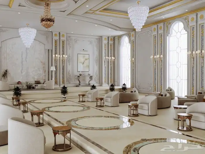 تصميم داخلي وخارجي تصميم قاعة افراح 4