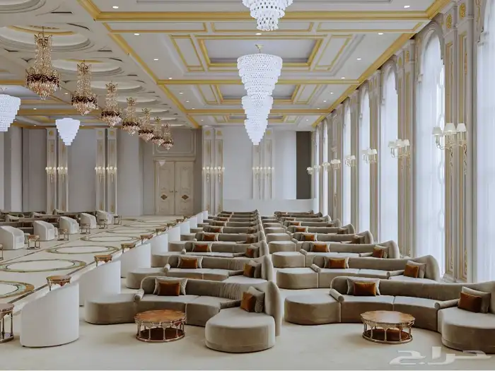 تصميم داخلي وخارجي تصميم قاعة افراح 10