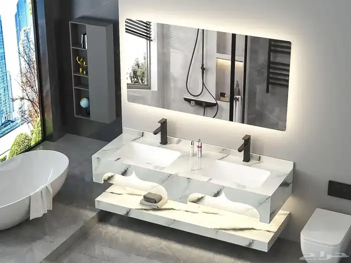 مغسله رخام جميع المقاسات احدث الموديلات اسعار منافسه 0