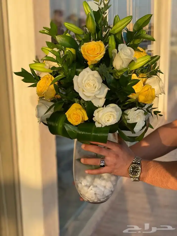 فازات طاولات ورد طبيعي صناعي 8