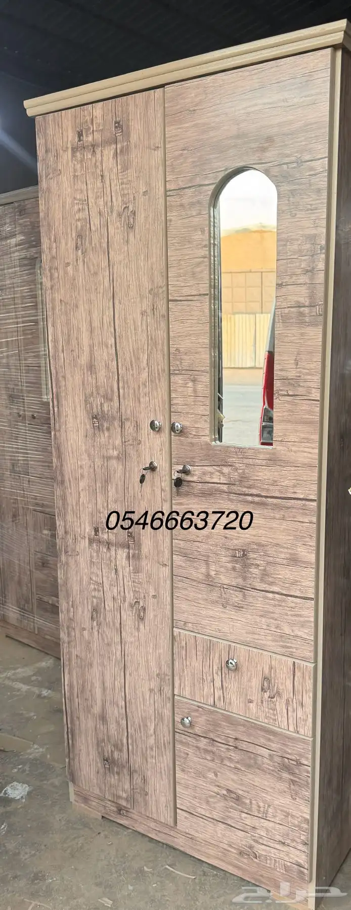 دولاب ملابس خشب توصيل مجانا 1