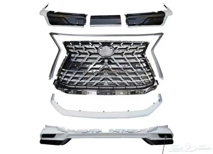 لكزس جيب LX570 ترهيم تعديل تحويل بودي كت شبك وجهة لكزس جديد 8