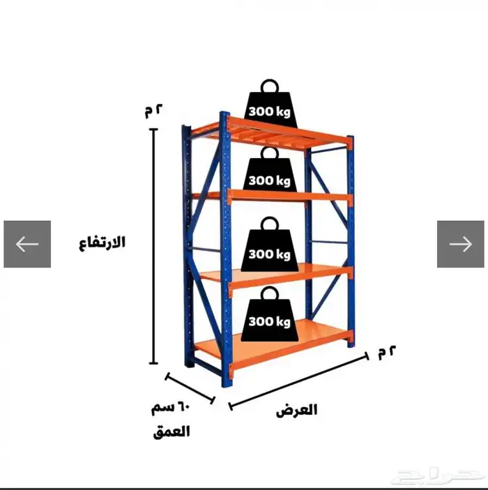 رفوف تخزين مستودعات متوسطة ذات اتحميل 0