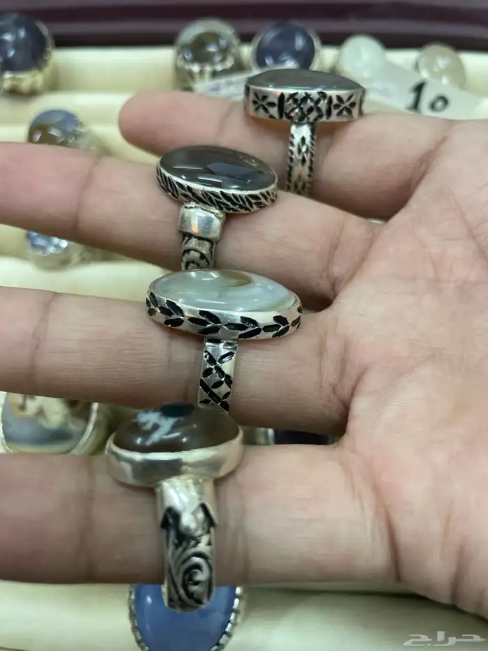 خواتم عقيق غلام وحسين عروض 85 ريال للحبة 3