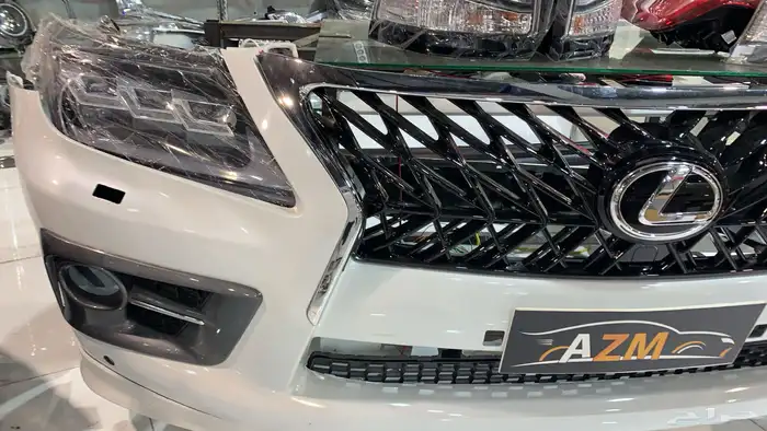 لكزس جيب LX570 ترهيم تعديل تحويل بودي كت شبك وجهة لكزس جديد 9