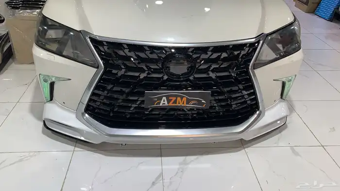 لكزس جيب LX570 ترهيم تعديل تحويل بودي كت شبك وجهة لكزس جديد 17
