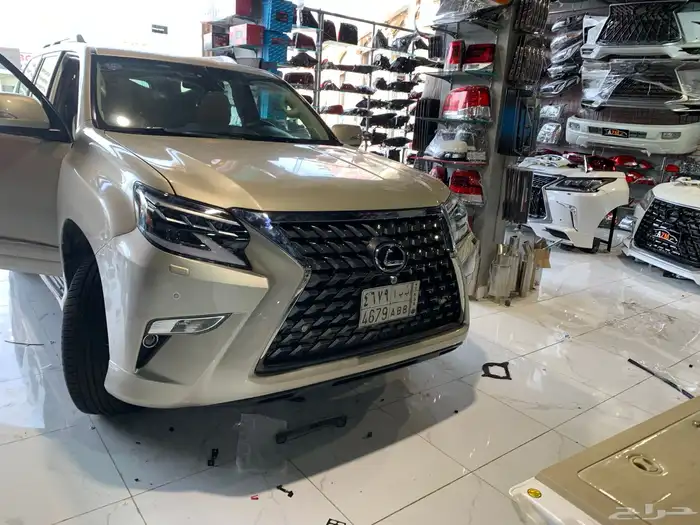 لكزس جيب LX570 ترهيم تعديل تحويل بودي كت شبك وجهة لكزس جديد 10