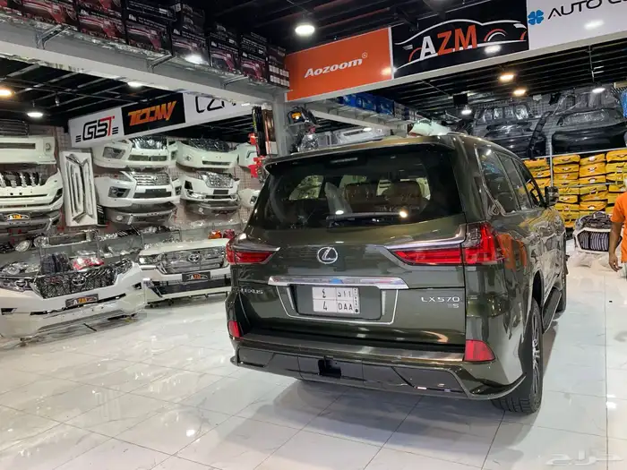 لكزس جيب LX570 ترهيم تعديل تحويل بودي كت شبك وجهة لكزس جديد 14