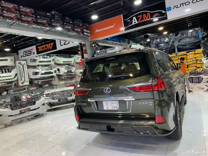 لكزس جيب LX570 ترهيم تعديل تحويل بودي كت شبك وجهة لكزس جديد 19