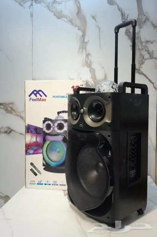 سماعة ومكبر صوت FEELMAX بلوتوث مع اضاءة FL-834 6