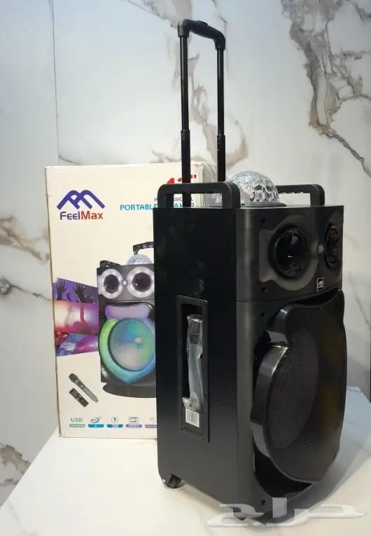 سماعة ومكبر صوت FEELMAX بلوتوث مع اضاءة FL-834 2