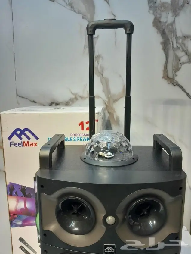 سماعة ومكبر صوت FEELMAX بلوتوث مع اضاءة FL-834 3