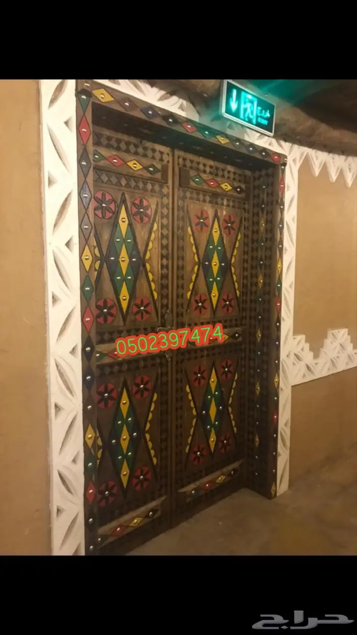 مجالس تراثية (أسقف خشب _ابواب -درايش تراثية ) 19