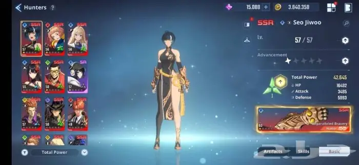 حساب سولو ليفنق لفل 57 فل جواهر وذهب 5