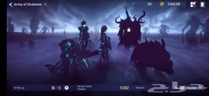 حساب سولو ليفنق لفل 57 فل جواهر وذهب 6